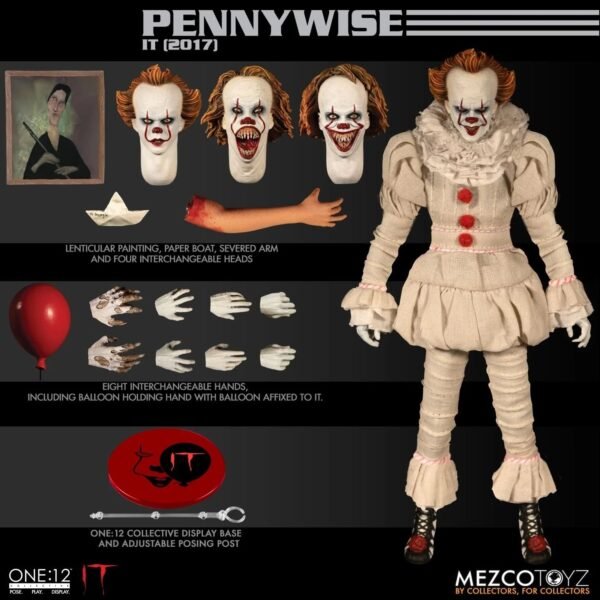 Mezco Toyz It: Pennywise One:12 Action Figure - Image 12