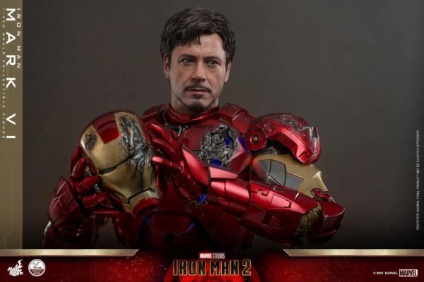 2024 Hot Toys Iron Man 2: Iron Man Mark VI Quarter Scale Figure - Image 10