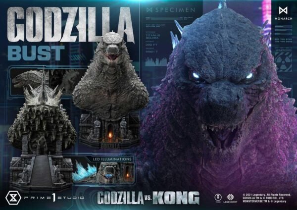 2024 Prime 1 Godzilla vs Kong Godzilla Bust Bonus Version - Image 10