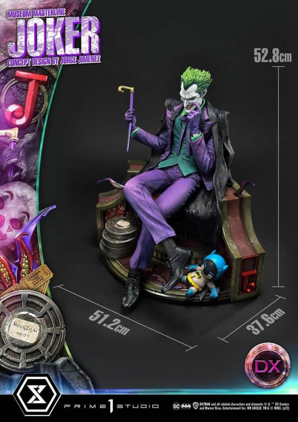 2024 Prime 1 Studio Museum Masterline Batman (Comics) The Joker (Concept Design by Jorge Jimenez) 1/3 Scale DX Bonus Version Statue - Image 12