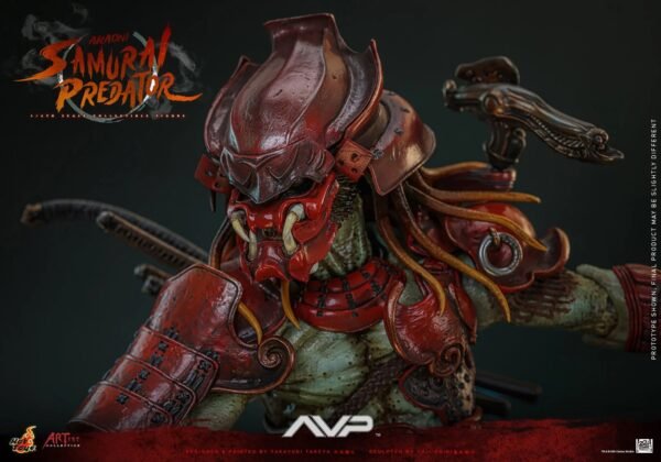 2024 Hot Toys Alien vs Predator Akaoni Samurai Predator Sixth Scale Figure - Image 4