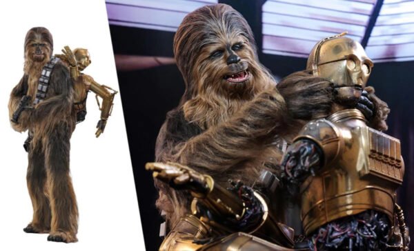 2024 Hot Toys Star Wars: The Empire Strikes Back Chewbacca with Disassembled C-3PO Sixth Scale Figure