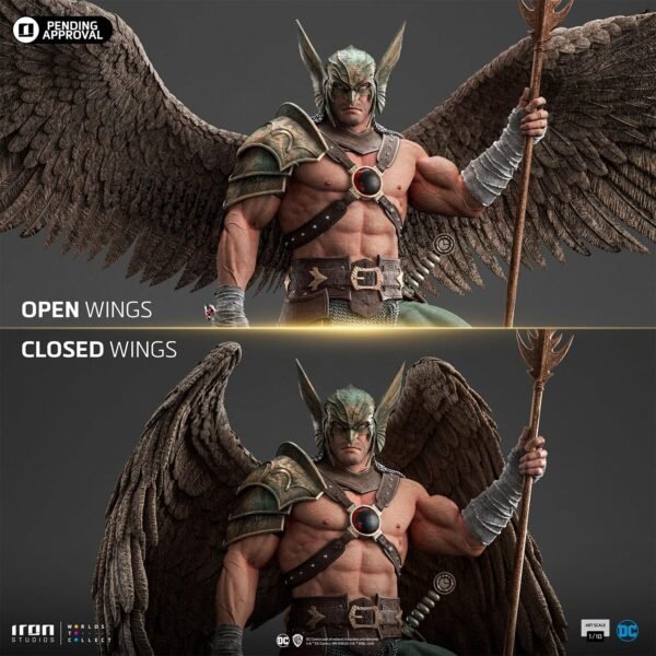 2024 Iron Studios DC Comics Hawkman (10th Anniversary) 1/10 Scale Statue - Image 3