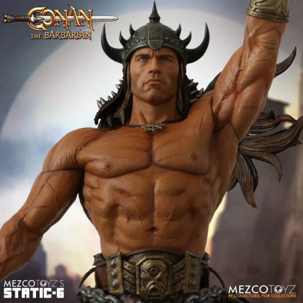 2024 Mezco Toyz Conan the Barbarian Static-6 Conan and Valeria 1/6 Scale Statue - Image 8