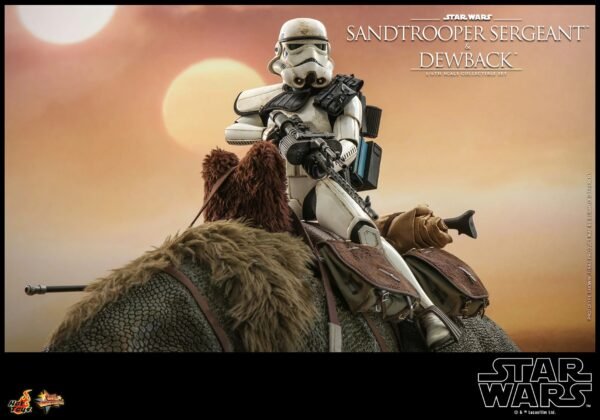 2024 Hot Toys Star Wars Sandtrooper Sergeant and Dewback Sixth Scale Figure - Image 7