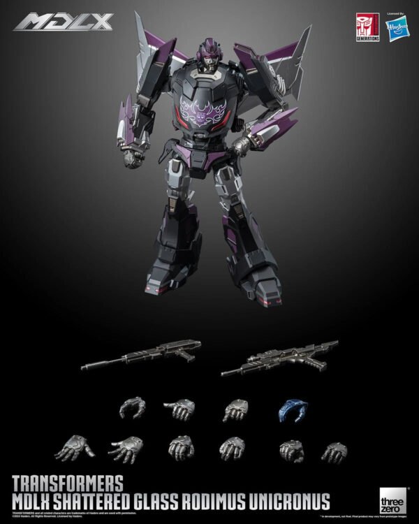 2024 Threezero Transformers: Shattered Glass Rodiumus Unicronus MDLX Collectible Figure - Image 7