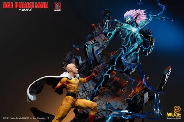 2024 Jimei Palace One-Punch Man Saitama VS Lord Boros Statues - Image 3