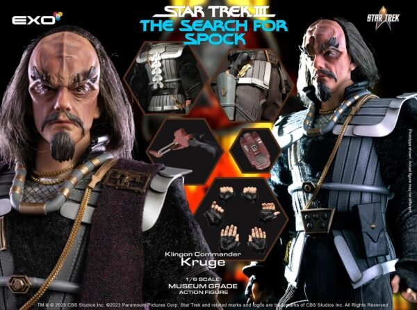 2024 Exo-6 Star Trek III The Search for Spock Commander Kruge Sixth Scale Figure - Image 8