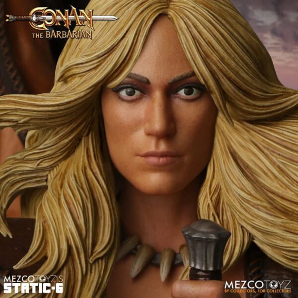 2024 Mezco Toyz Conan the Barbarian Static-6 Conan and Valeria 1/6 Scale Statue - Image 5