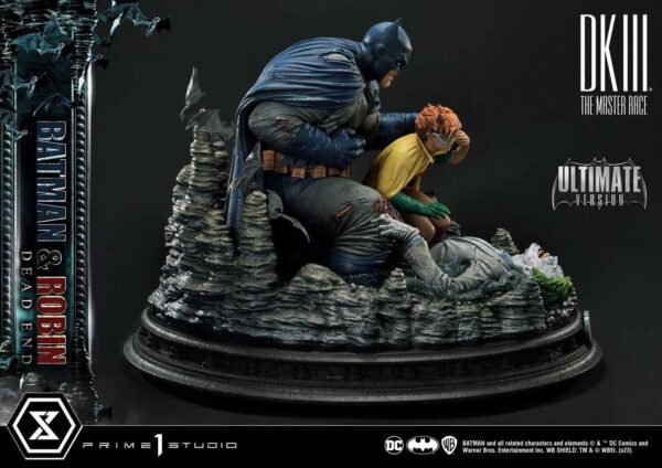 2024 Prime 1 Studio Ultimate Premium Masterline Batman Dark Knight III The Master Race (Comics) Batman & Robin Dead End Ultimate Bonus Version Statue - Image 5