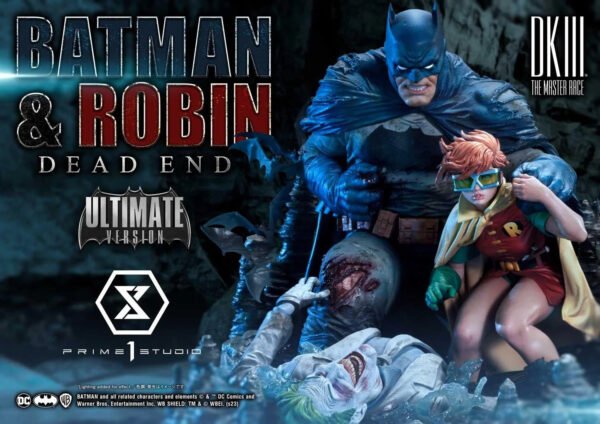 2024 Prime 1 Studio Ultimate Premium Masterline Batman Dark Knight III The Master Race (Comics) Batman & Robin Dead End Ultimate Bonus Version Statue