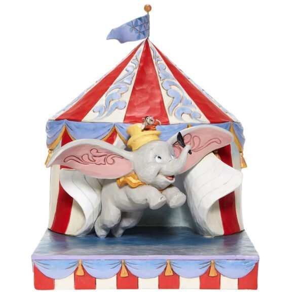 Enesco Disney Traditions Dumbo Flying out of Tent Scene Statue