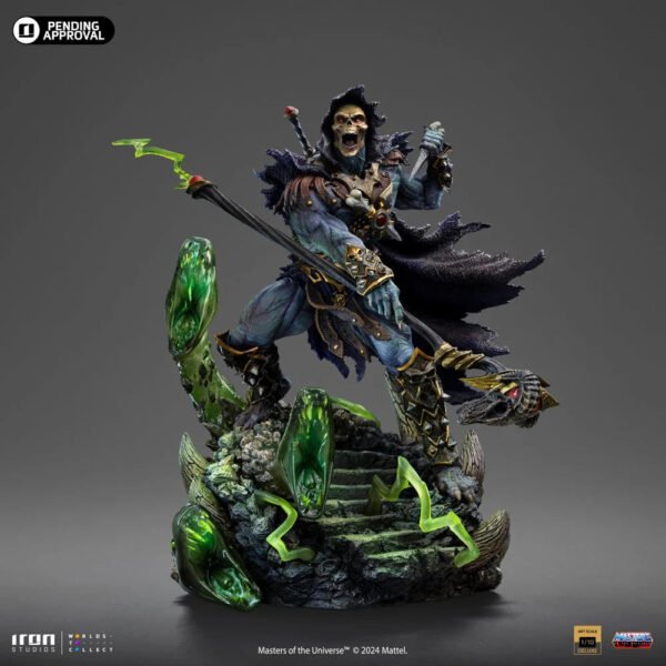 2024 Iron Studios Masters of the Universe Skeletor Unleashed Deluxe Art Scale 1/10 Statue - Image 2