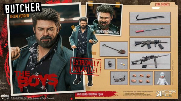 Star Ace Toys The Boys Billy Butcher Deluxe Sixth Scale Figure - Image 11
