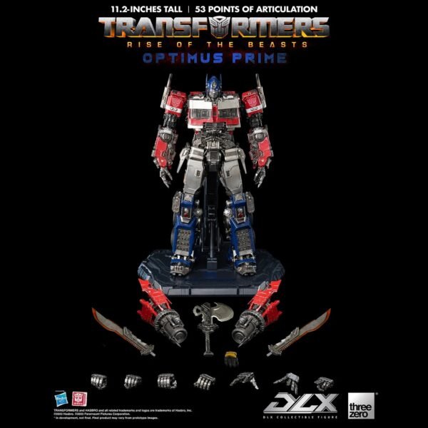 Threezero Transformers Rise of the Beasts: Optimus Prime DLX Collectible Figure - Image 7