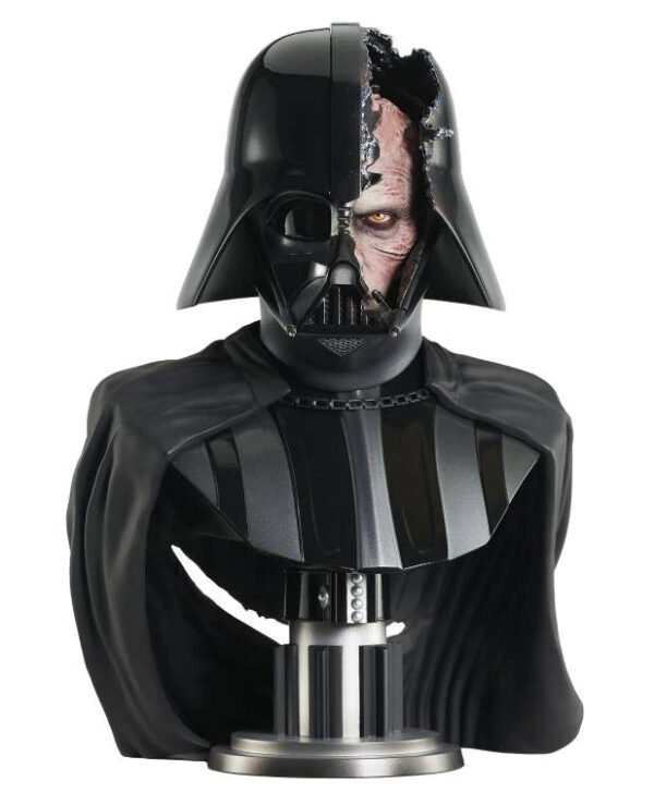2024 Gentle Giant Star Wars: Obi-Wan Kenobi Darth Vader Damaged Helmet Legends in 3D 1:2 Scale Bust