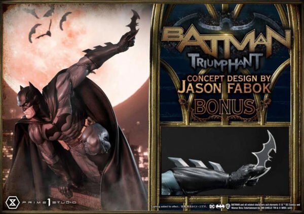 2024 Prime 1 Studio Museum Masterline Batman (Comics) Batman Triumphant (Concept Design By Jason Fabok) Bonus Version 1/3 scale Statue - Image 10