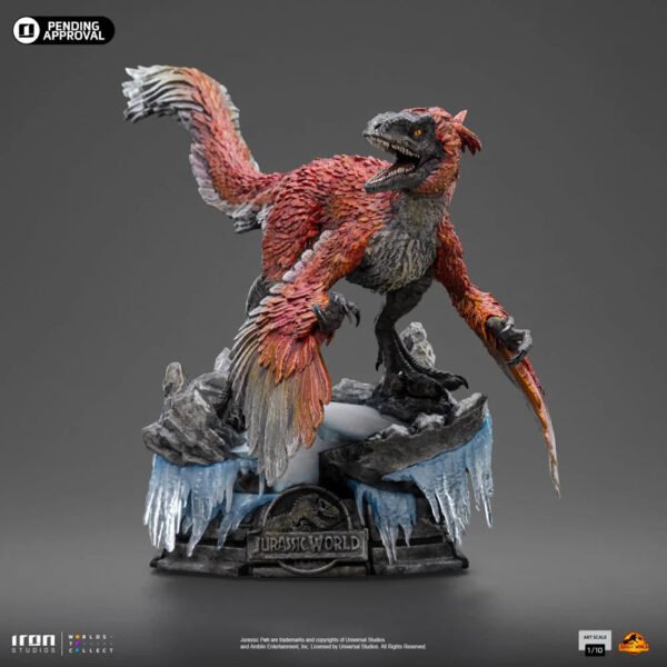 2024 Iron Studios Jurassic World: Dominion Pyroraptor Art Scale 1/10 Statue - Image 2