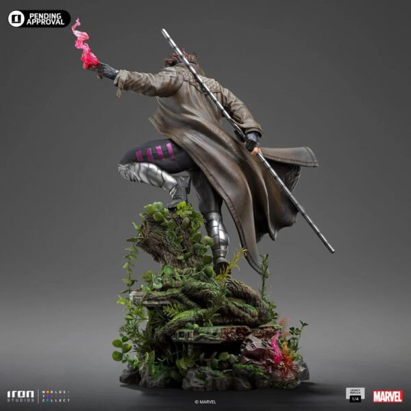 2024 Iron Studios Marvel X-Men Gambit Legacy Replica 1/4 Scale Statue - Image 6