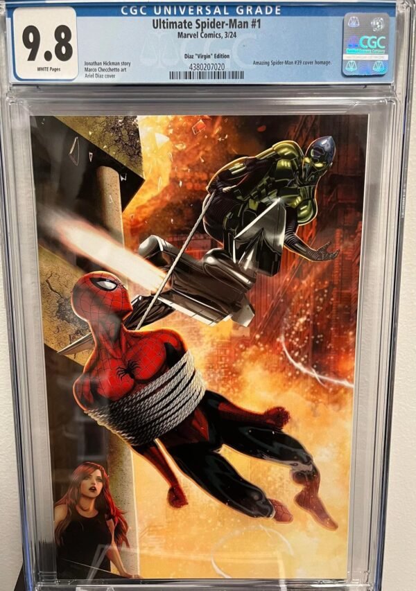 CGC 9.8 Ultimate Spider-Man #1 Ariel Diaz Virgin Edition