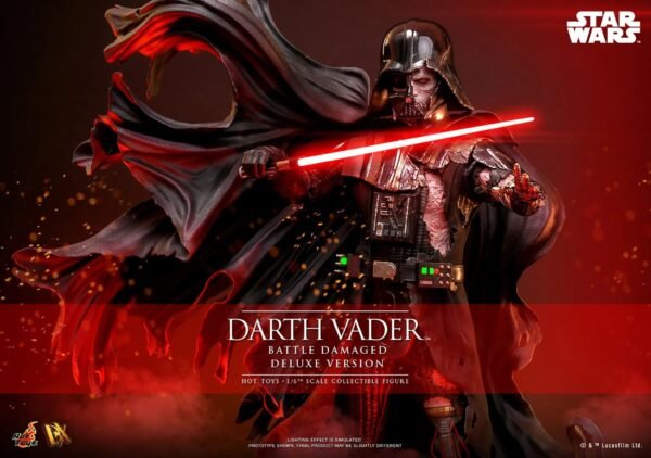 2024 Hot Toys Star Wars Darth Vader (Battle Damaged) (Deluxe Version) Sixth Scale Figure - Image 2