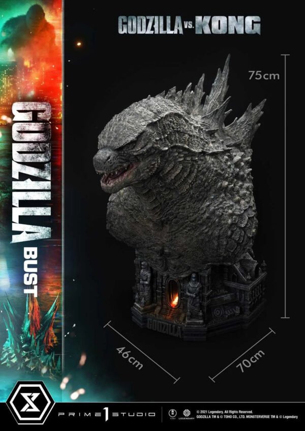 2024 Prime 1 Godzilla vs Kong Godzilla Bust Bonus Version - Image 12