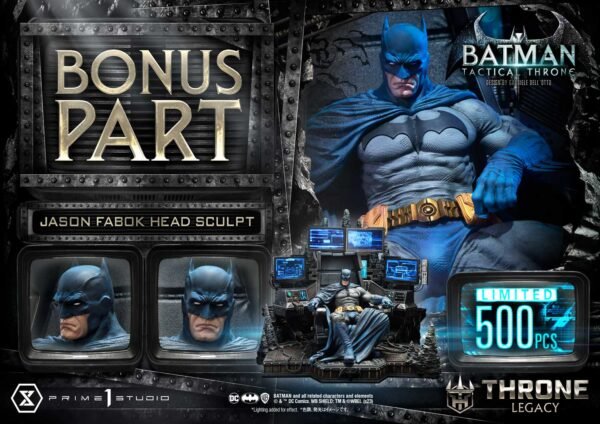 2024 Prime 1 Studio Batman Tactical Throne Design by Gabriele Dell'Otto Ultimate Bonus Version LE 500 1/4 Scale Statue - Image 5