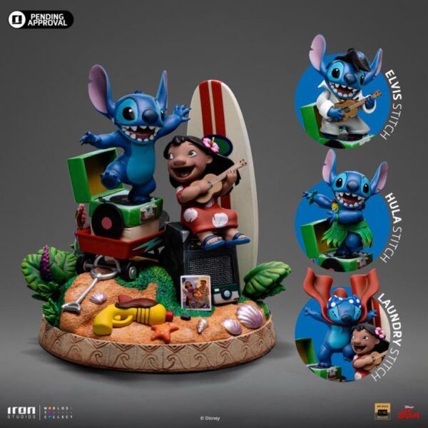 2024 Iron Studios Disney Lilo & Stitch 1/10 Deluxe Art Scale Statue - Image 7