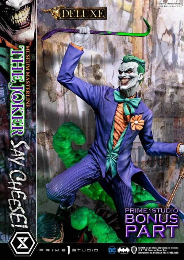 2024 Prime 1 Museum Masterline Batman (Comics) The Joker Say Cheese! Deluxe Bonus Version 1/3 scale Statue - Image 6