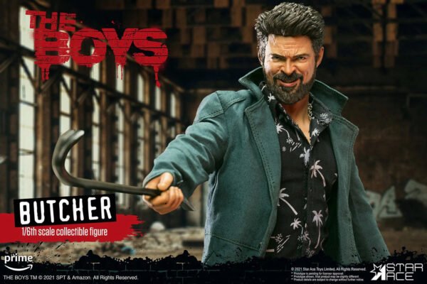 Star Ace Toys The Boys Billy Butcher Deluxe Sixth Scale Figure - Image 6