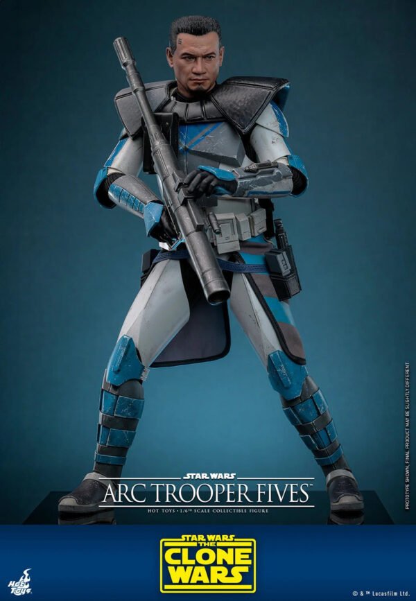 2024 Hot Toys Star Wars The Clone Wars Arc Trooper Fives Sixth Scale Figure - Image 5