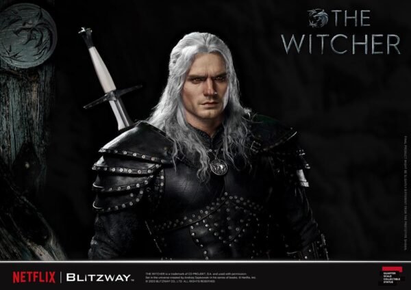 2024 Blitzway The Witcher Geralt of Rivia 1/4 Scale Statue - Image 6