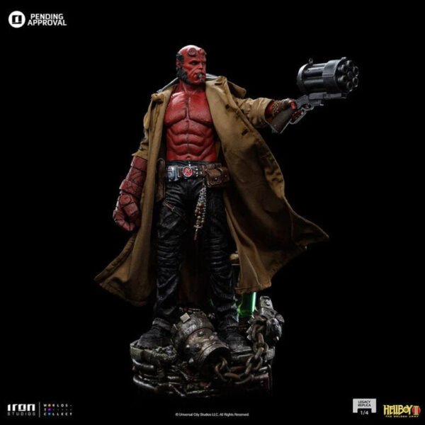 2024 Iron Studios Hellboy II: The Golden Army Hellboy Legacy Replica 1/4 Scale Statue - Image 2