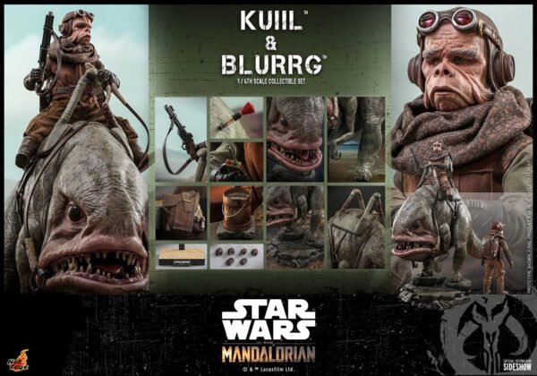 Hot Toys Star Wars The Mandalorian Kuiil & Blurrg Sixth Scale Figure Set - Image 12