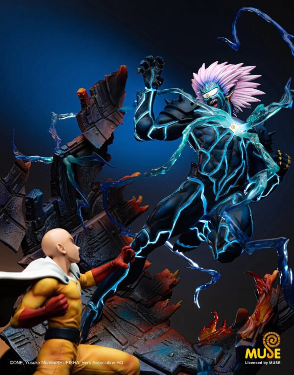 2024 Jimei Palace One-Punch Man Saitama VS Lord Boros Statues - Image 2