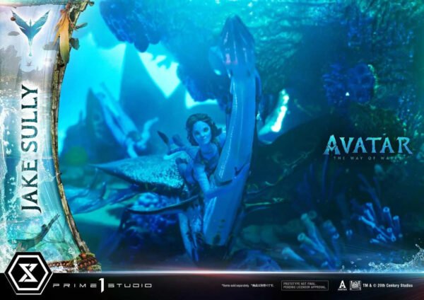 2024 Prime 1 Studio Ultimate Diorama Masterline Avatar:The Way of Water Jake Sully Bonus Version Statue - Image 4