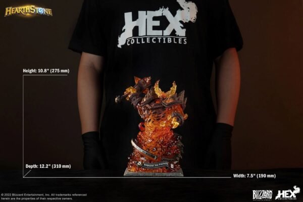 2024 HEX Collectibles Hearthstone Ragnaros the Firelord 11in Statue - Image 2