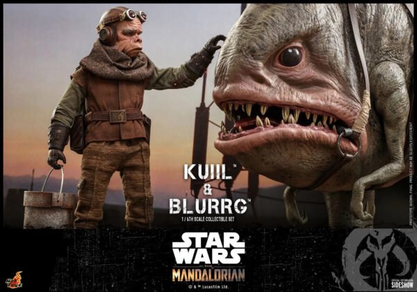 Hot Toys Star Wars The Mandalorian Kuiil & Blurrg Sixth Scale Figure Set - Image 7