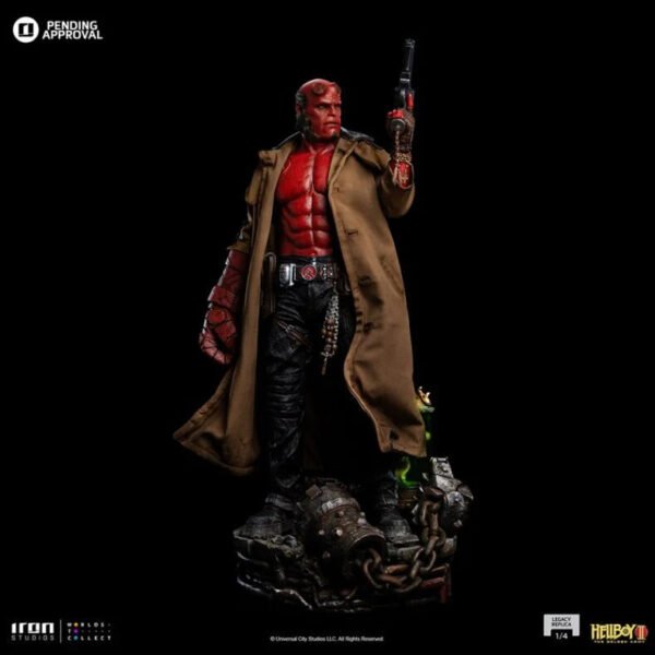 2024 Iron Studios Hellboy II: The Golden Army Hellboy Legacy Replica 1/4 Scale Statue - Image 3
