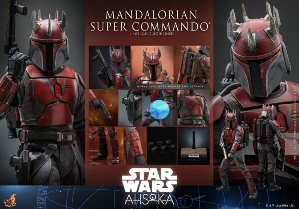 2024 Hot Toys Star Wars: The Clone Wars Mandalorian Super Commando Sixth Scale Figure - Image 10