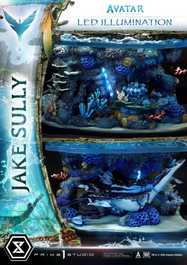 2024 Prime 1 Studio Ultimate Diorama Masterline Avatar:The Way of Water Jake Sully Bonus Version Statue - Image 8
