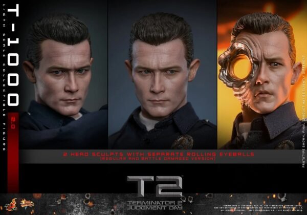 2024 Hot Toys Terminator 2: Judgment Day T-1000 (2.0) Sixth Scale Figure - Image 9