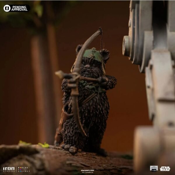 2024 Iron Studios Star Wars Return of the Jedi: AT-ST and Chewbacca 1/20 Demi Art Scale Statue - Image 9