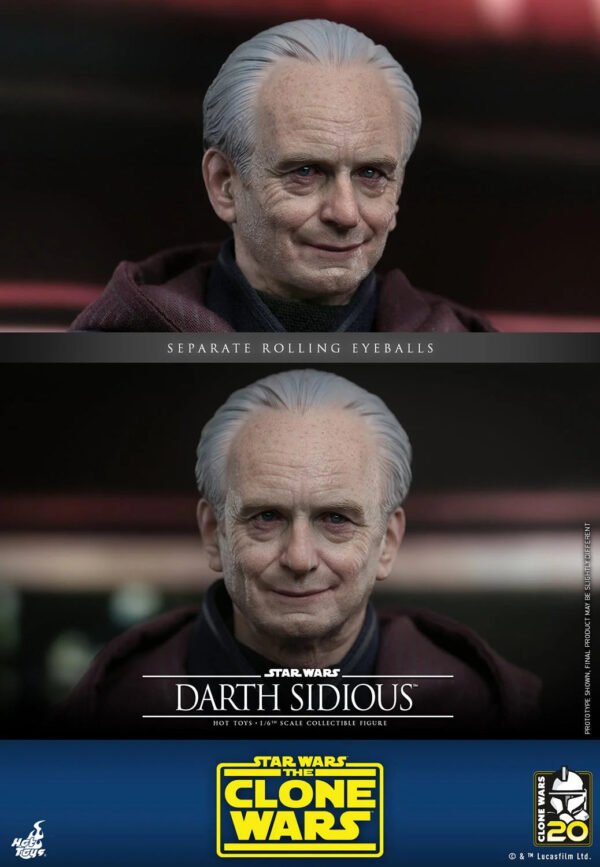 2024 Hot Toys Star Wars Darth Sidious Sixth Scale Figure - Image 3
