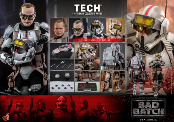 2024 Hot Toys Star Wars The Bad Batch Tech Sixth Scale Figure - Image 8