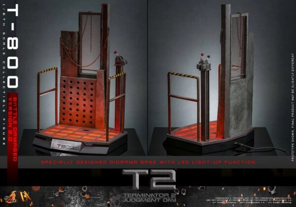 2024 Hot Toys Terminator 2 T-800 (Battle Damaged Version 2.0) Sixth Scale Figure - Image 6