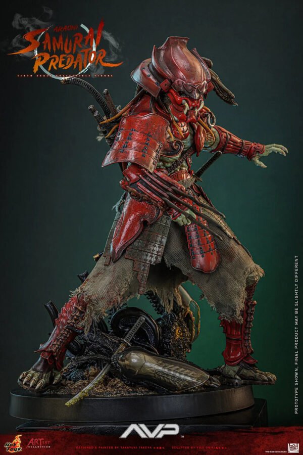 2024 Hot Toys Alien vs Predator Akaoni Samurai Predator Sixth Scale Figure - Image 2