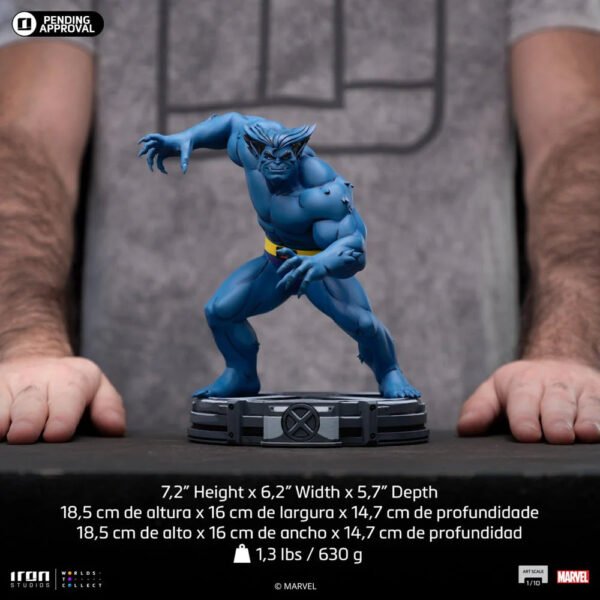 2024 Iron Studios Marvel Studios X-Men 97 Beast Art Scale 1/10 Statue - Image 4