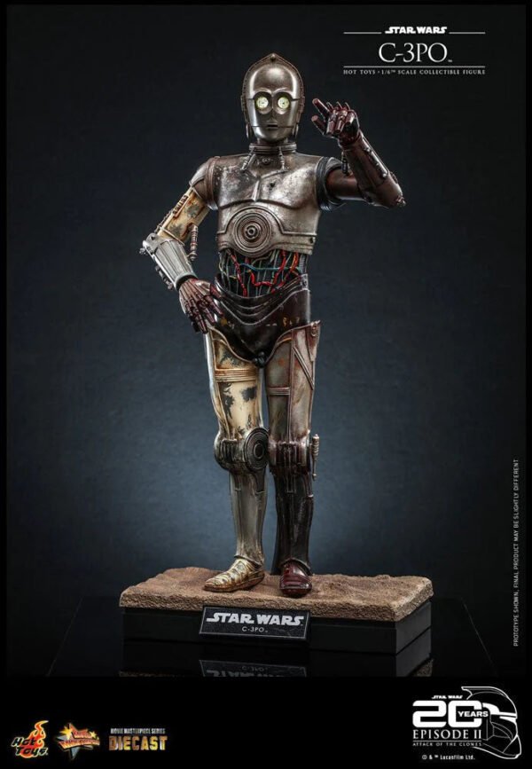 Hot Toys Star Wars Attack of the Clones C-3PO Sixth Scale Figure - Image 2