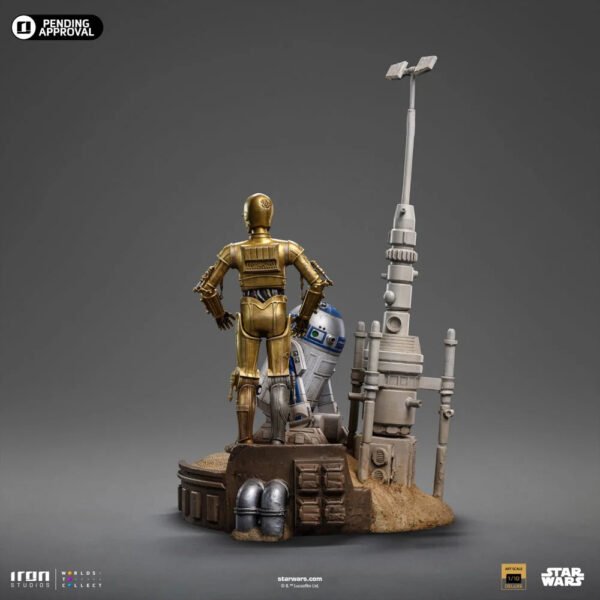 2024 Iron Studios Star Wars C-3PO and R2-D2 1/10 Deluxe Art Scale Statue - Image 4